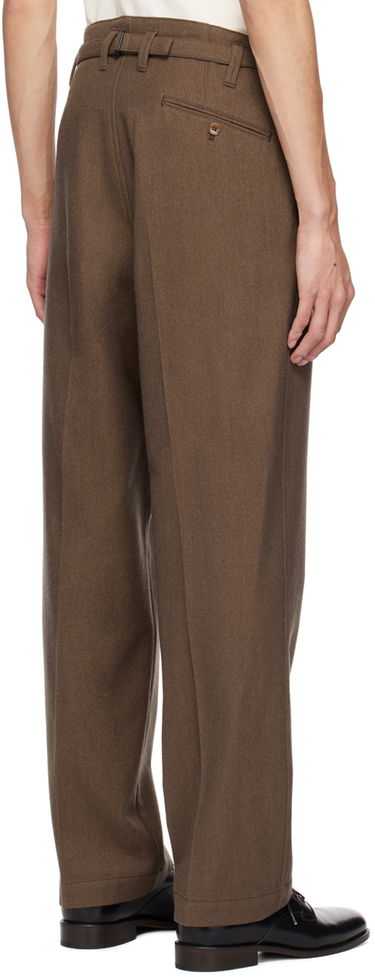 Nohavice LEMAIRE LEMAIRE Maxi Trousers Hnedá | PA1048 LF1108, 2