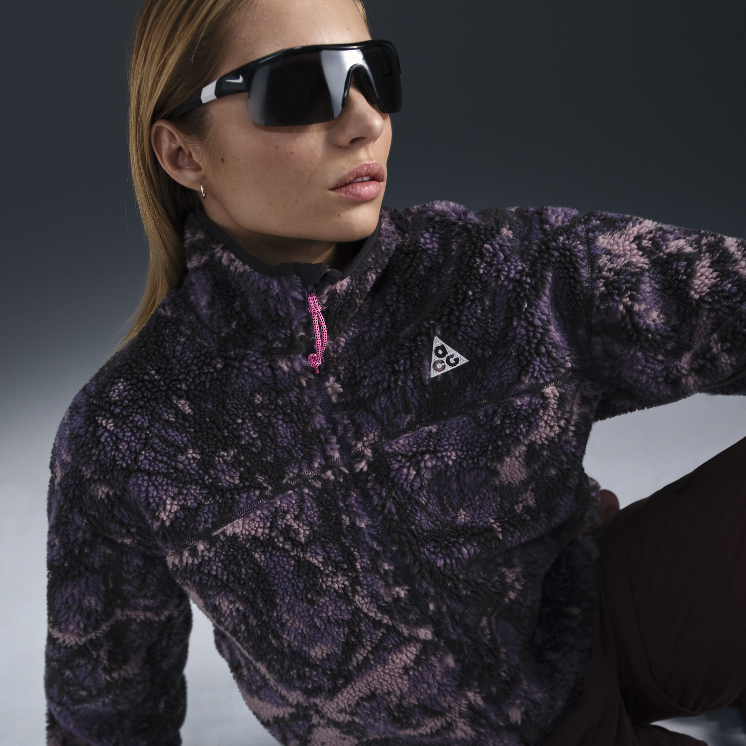 Bunda Nike ACG Fleece Jacket Full Zip Fialová | FV7339-573, 1