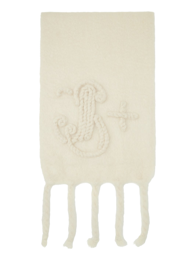 Šál Jil Sander Embroidered Scarf Biela | J40TE0111_J40041