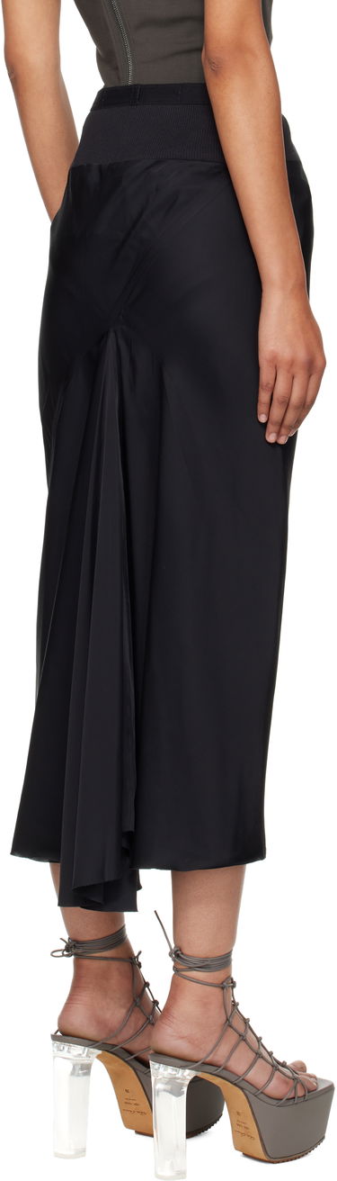 Sukňa Rick Owens Rick Owens Concordians A-Line Bias Midi Skirt Čierna | RP02E4343 SCH, 2