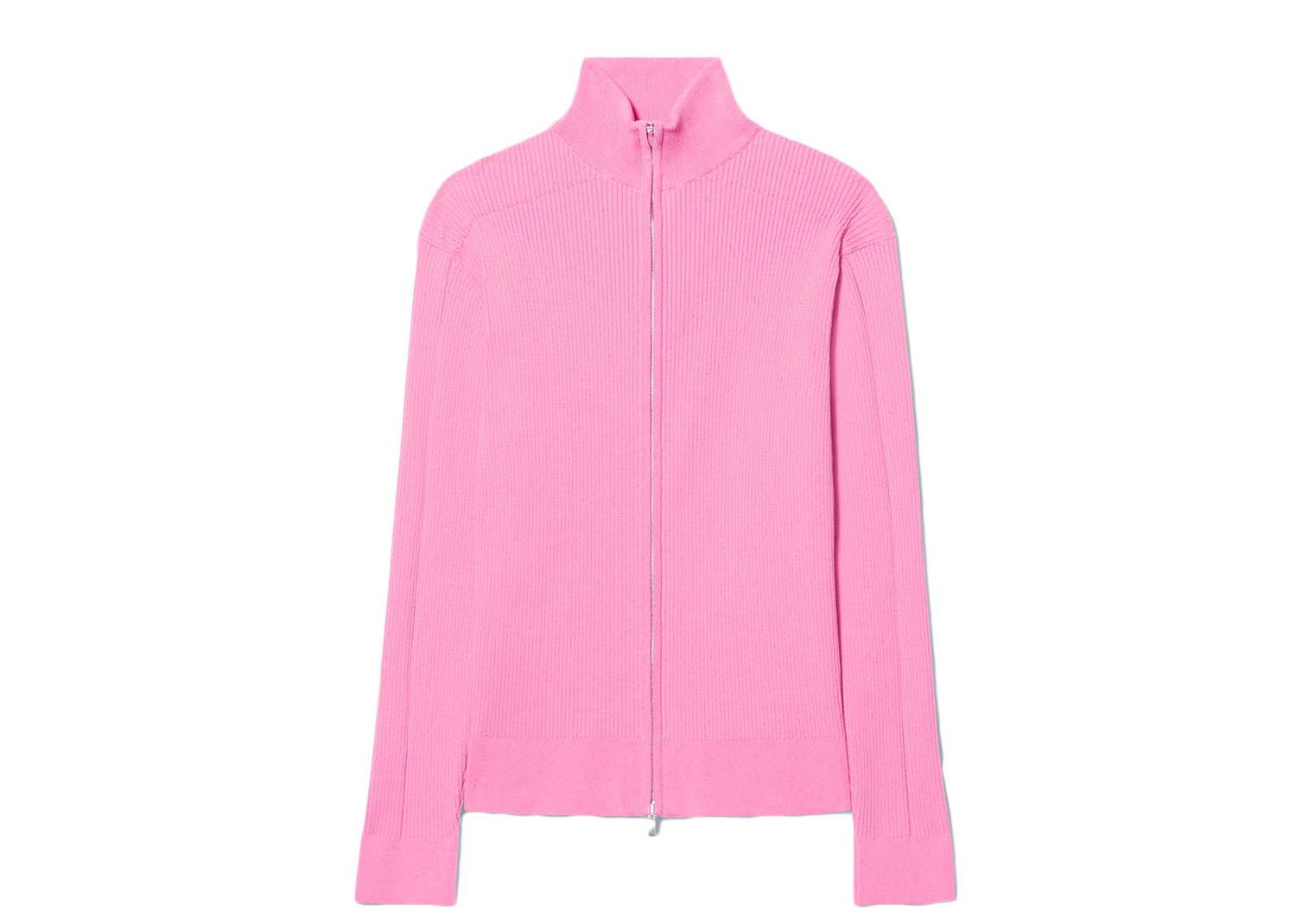 Sveter Jacquemus Le Gilet Frescu Zip Up Ribbed Ružová | 225KN010-2063 430, 0