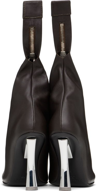 Doplnky Acne Studios Acne Studios Leather Zip Heels Hnedá | AD0784-, 1