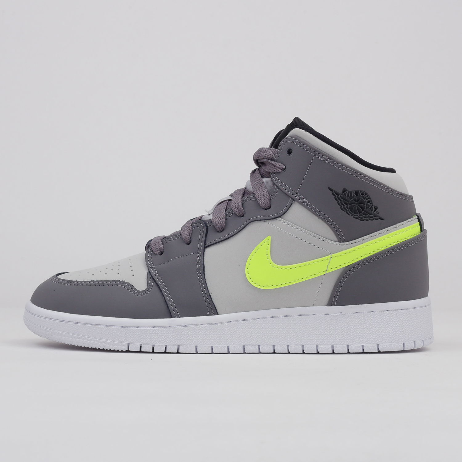 Tenisky a topánky Jordan Air Jordan 1 Mid "Gun Smoke Volt" GS Šedá | 554725-072, 0