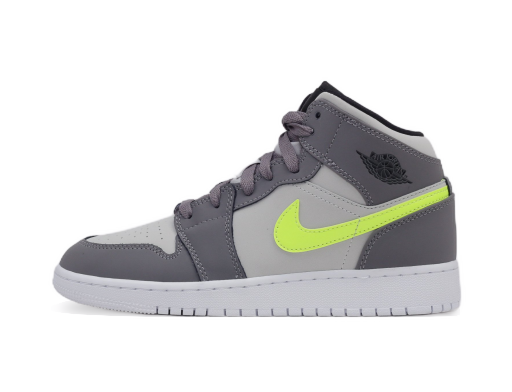 Limitované edície Jordan Air Jordan 1 Mid "Gun Smoke Volt" GS Šedá | 554725-072