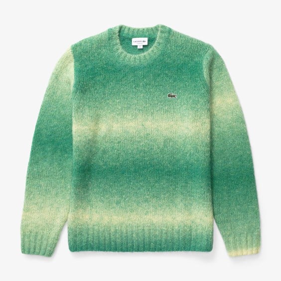 Sveter Lacoste Ombré Effect Alpaca Wool Sweater Zelené | AH5664-00-PI0, 0