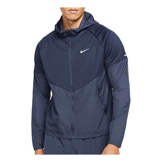 Vetrovka Nike TF Turf Rpl Miler Hooded Windproof Jacket Navy | DH6682-475, 0