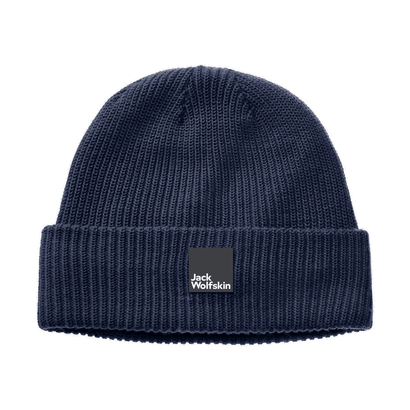 Kulicha Jack Wolfskin Ribbed Knitted Beanie PERGAMON Navy | 1910701-1010