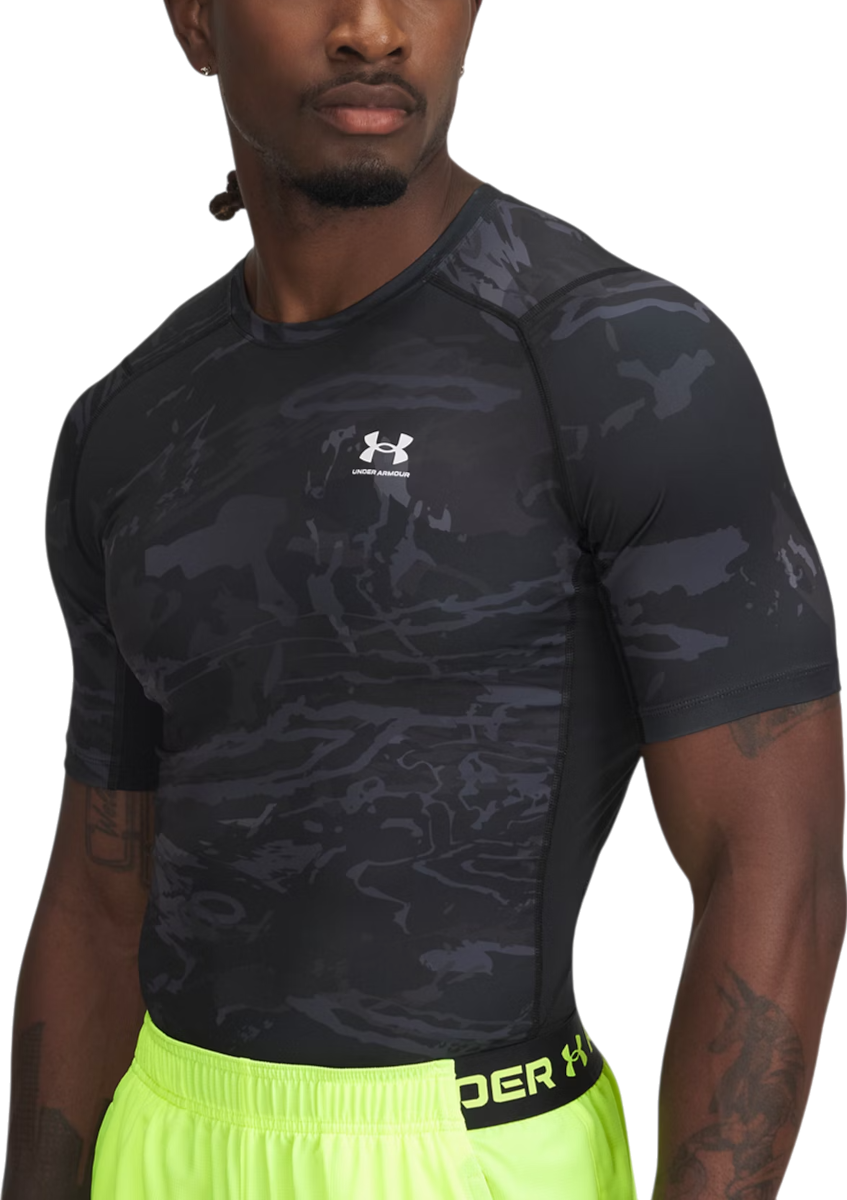 Tričko Under Armour Under Armour HeatGear Printed T-Shirt Čierna | 1383321-002, 0