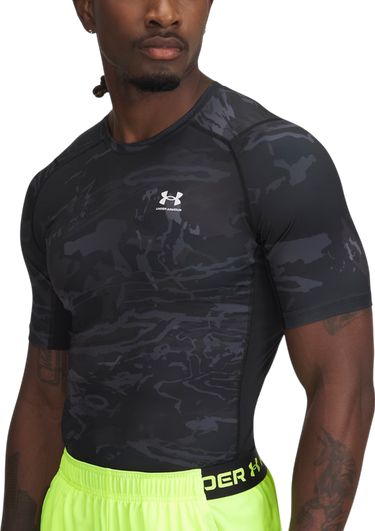 Tričko Under Armour Under Armour HeatGear Printed T-Shirt Čierna | 1383321-002, 0