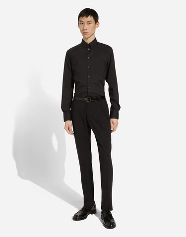 Košeľa Dolce & Gabbana Stretch Cotton Shirt Čierna | G5EJ0TFRRD7N0000, 1