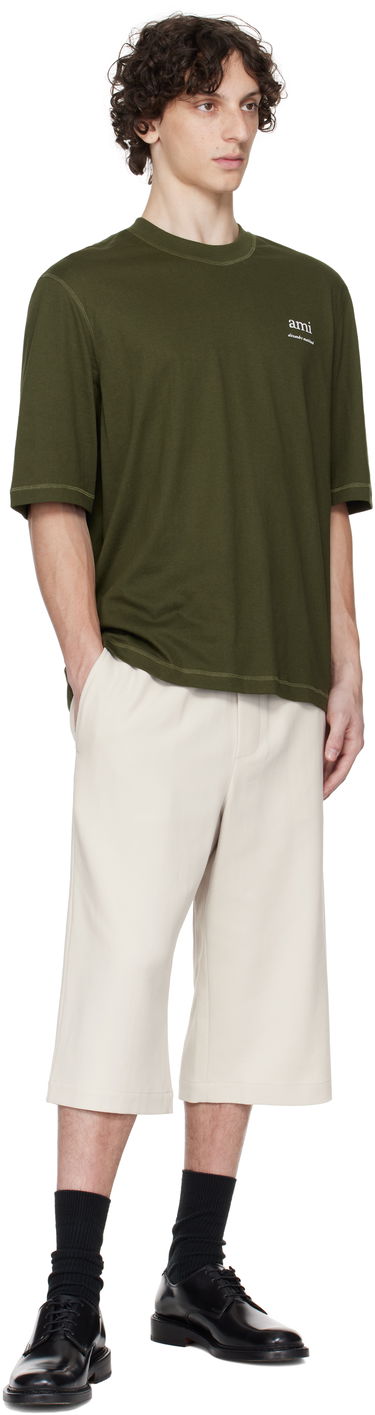Šortky AMI AMI Paris Elasticated Shorts Béžová | HSO310.CO0106, 3