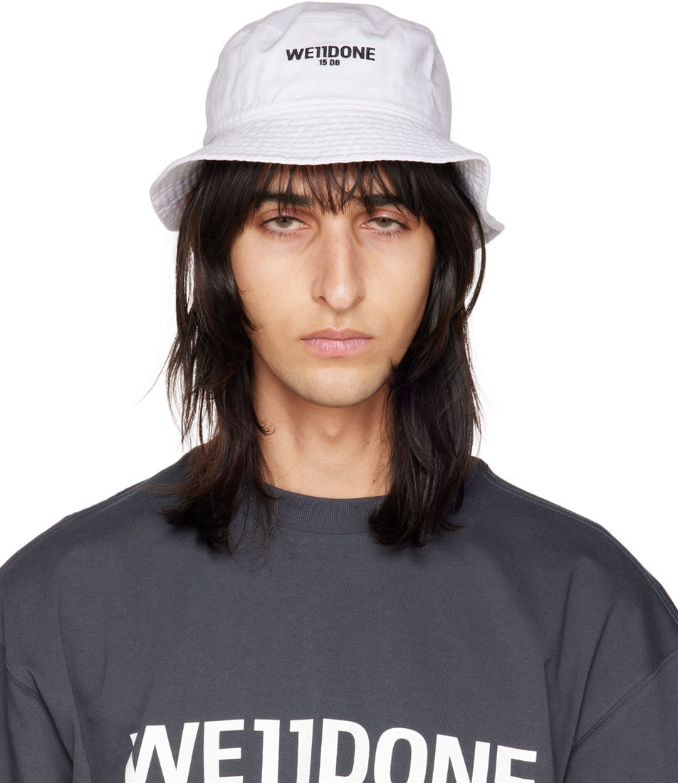 Klobúk We11done Logo Bucket Hat Biela | WD-AH3-22-420-U-WH, 0