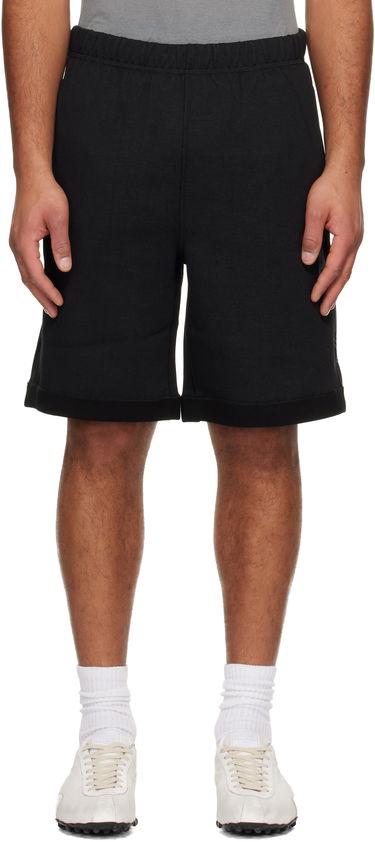 Šortky AAPE by A Bathing Ape Reversible Moonface Logo Sweat Shorts Čierna | AAPSPMC602XXNBKX, 0