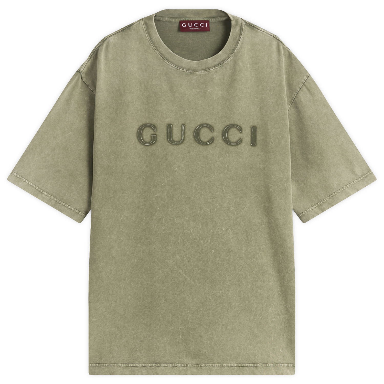 Tričko Gucci Faded Logo T-Shirt, Size Large Zelené | 798115-XJHDF-3266, 1