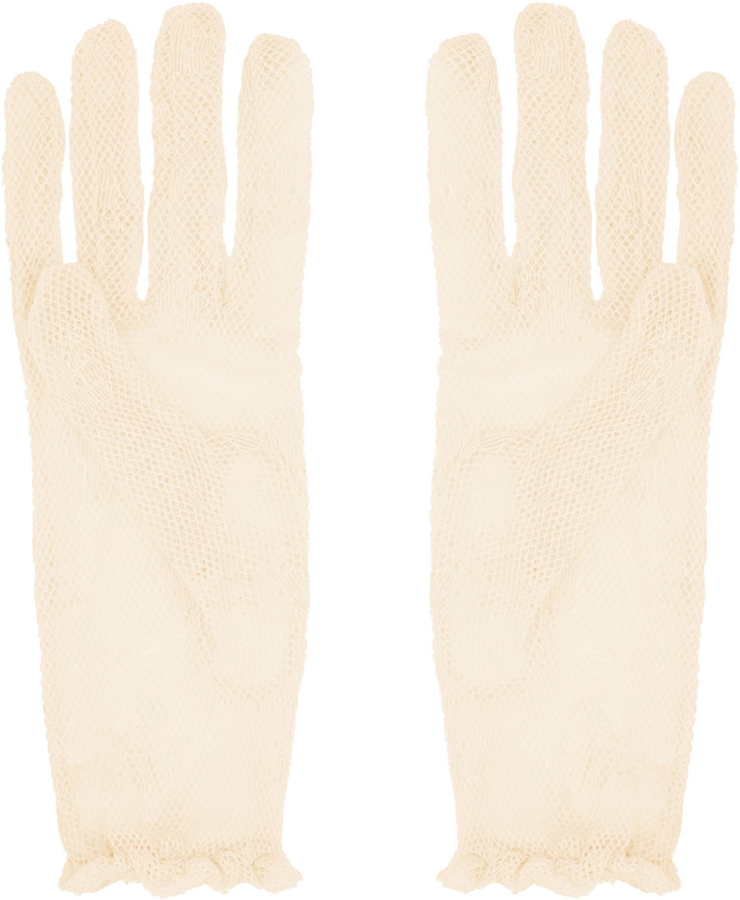 Rukavice Valentino Valentino Garavani VLogo Signature Lace Gloves Béžová | 6W0GD00HPNN, 1