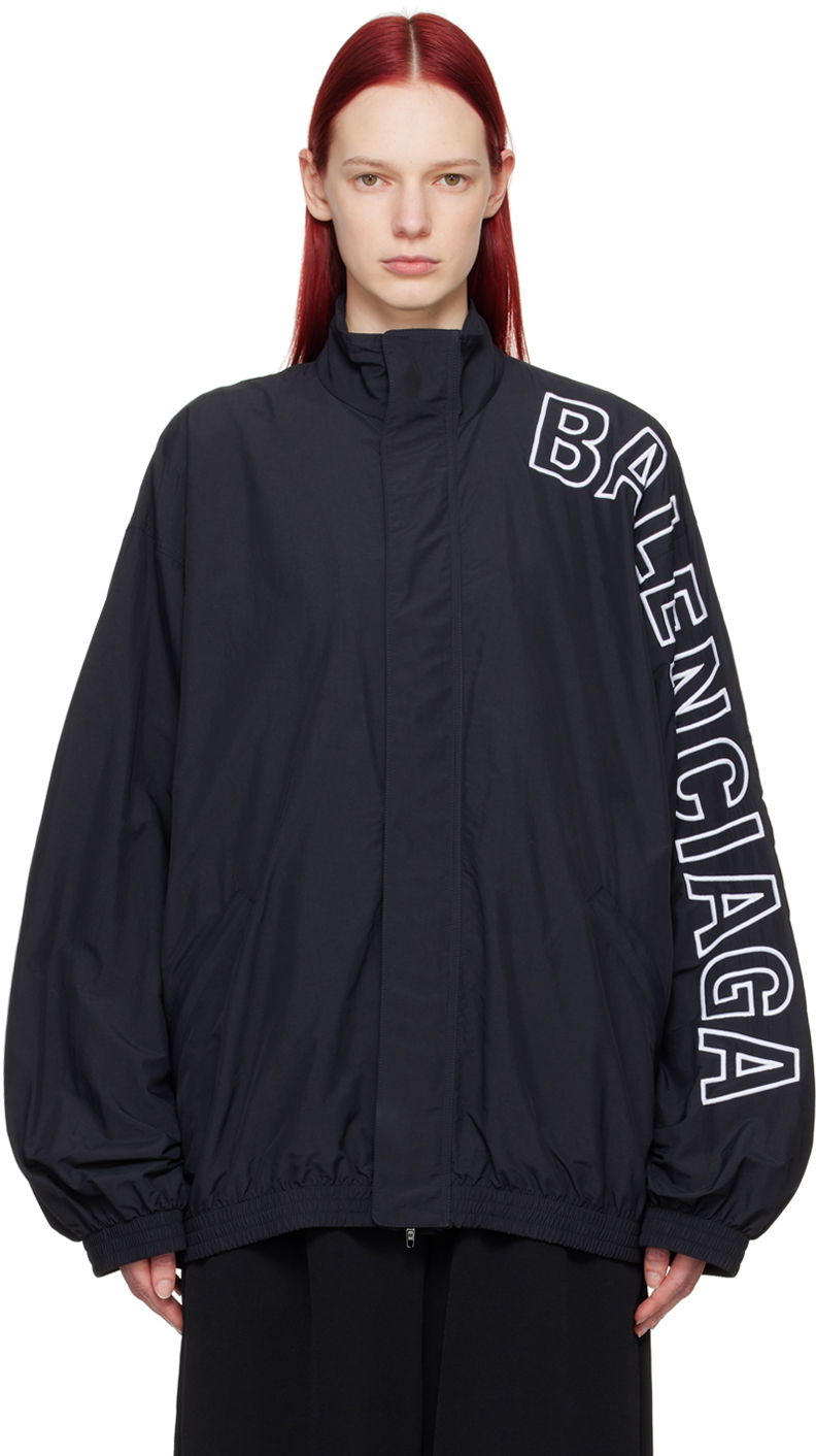 Bunda Balenciaga Black Outline Jacket Čierna | 768920 TNO79, 0
