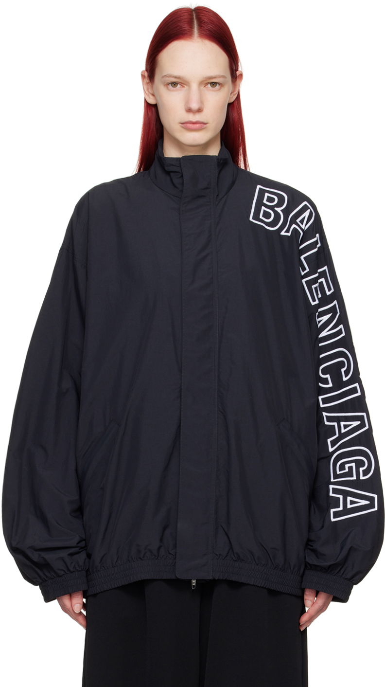 Bunda Balenciaga Black Outline Jacket Čierna | 768920 TNO79