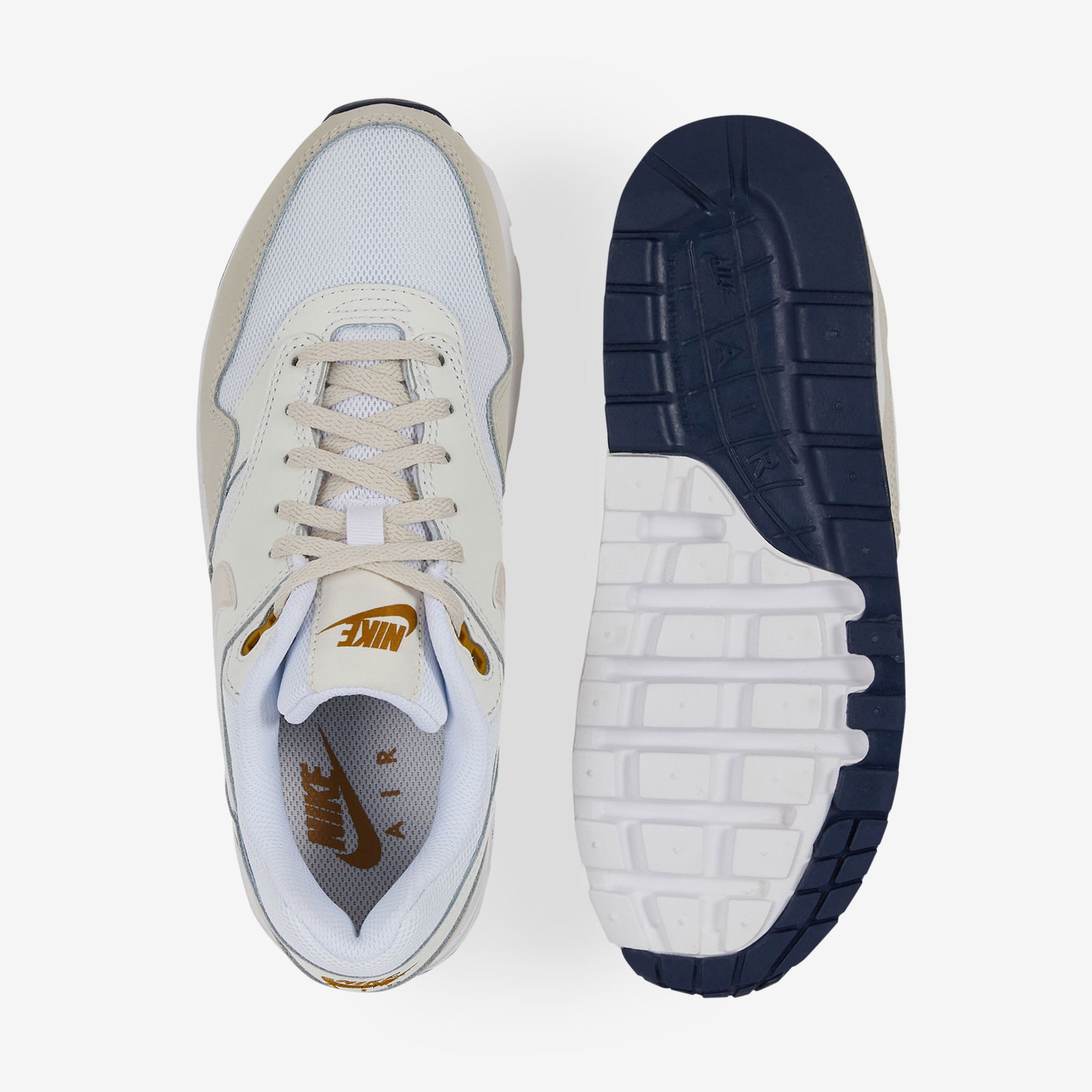 Air Max 1 Blanc/beige