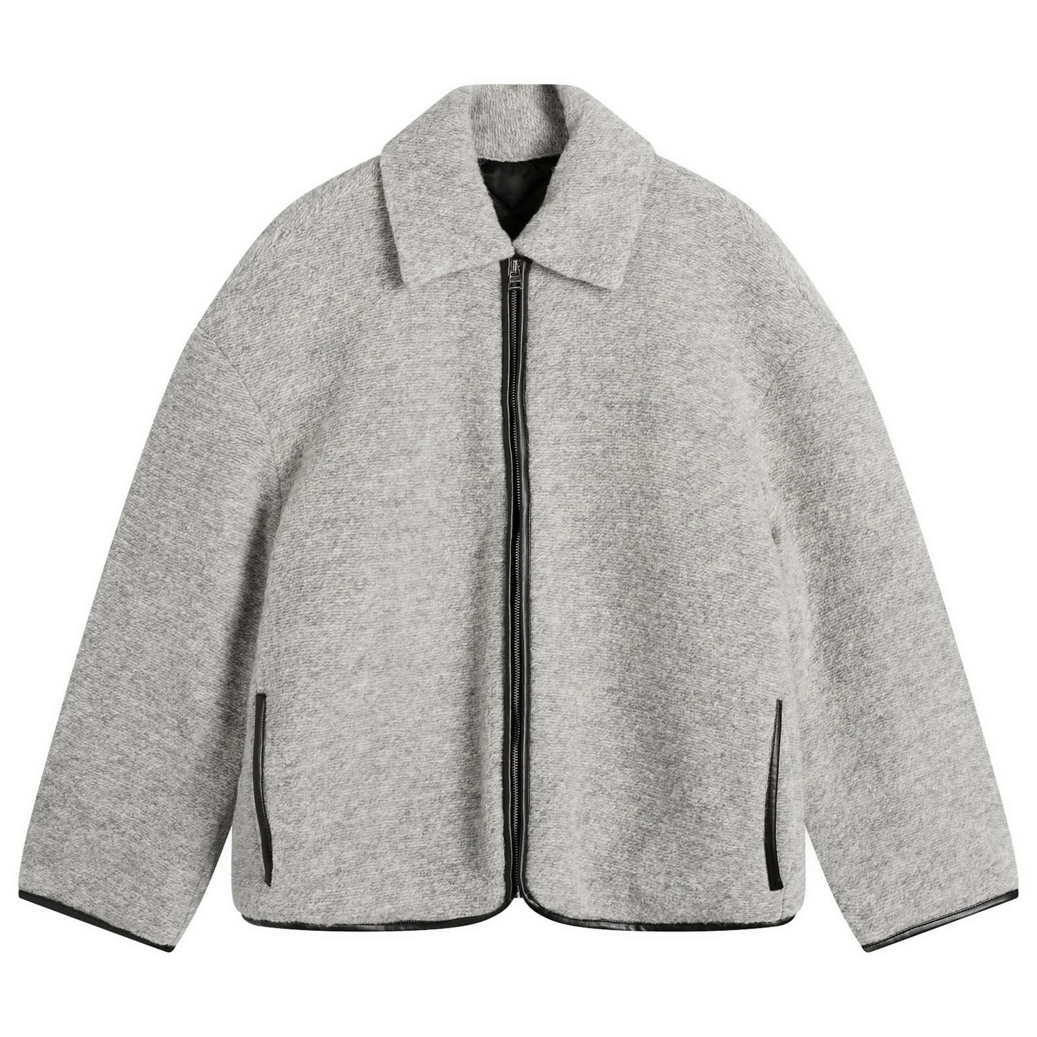 Bunda JW Anderson JW Anderson Contrast Trim Casual Jacket, Size Small Šedá | JK0394-PG1820-905, 1