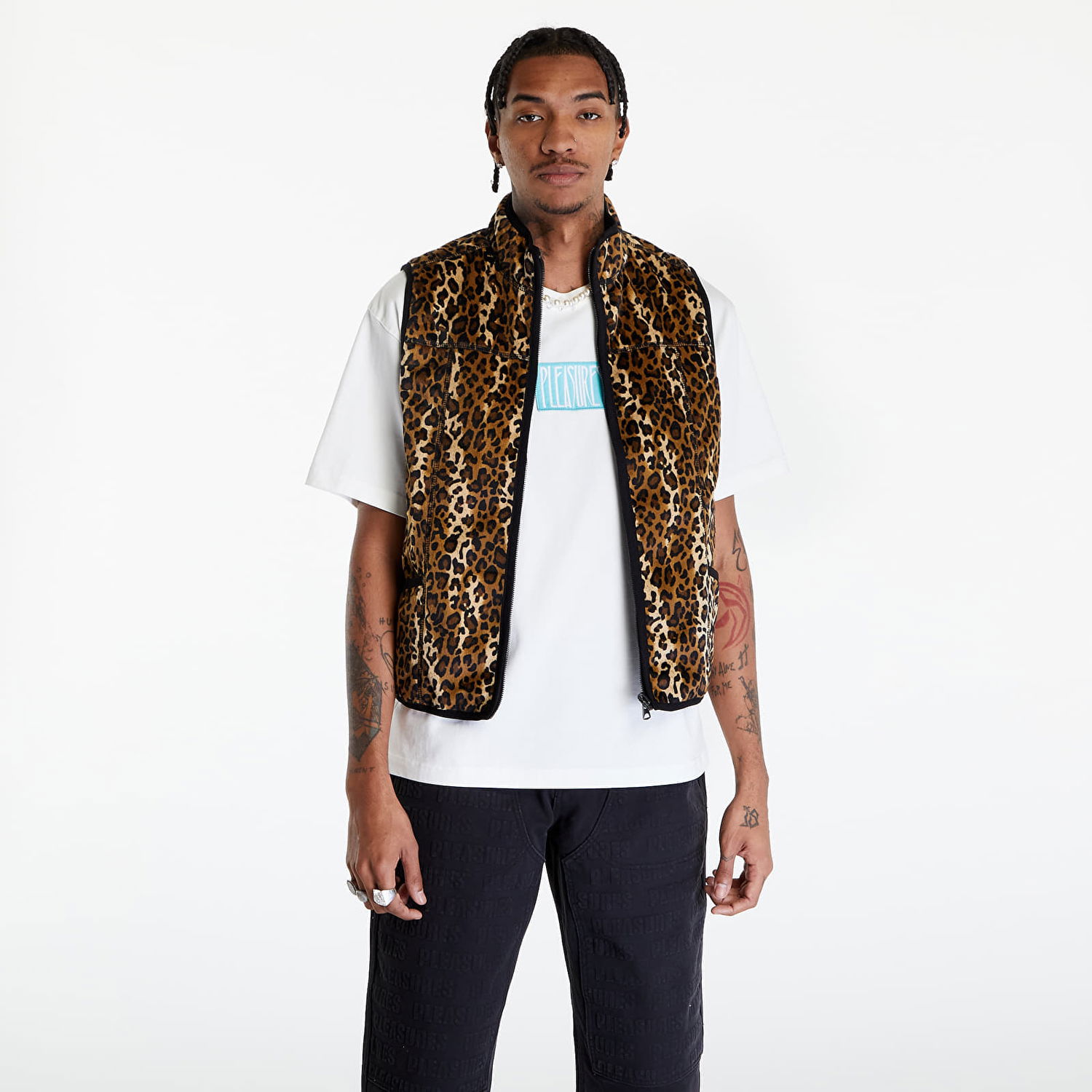 Vesta Pleasures Felis Reversible Vest Čierna | P24SP036 GOLD, 0