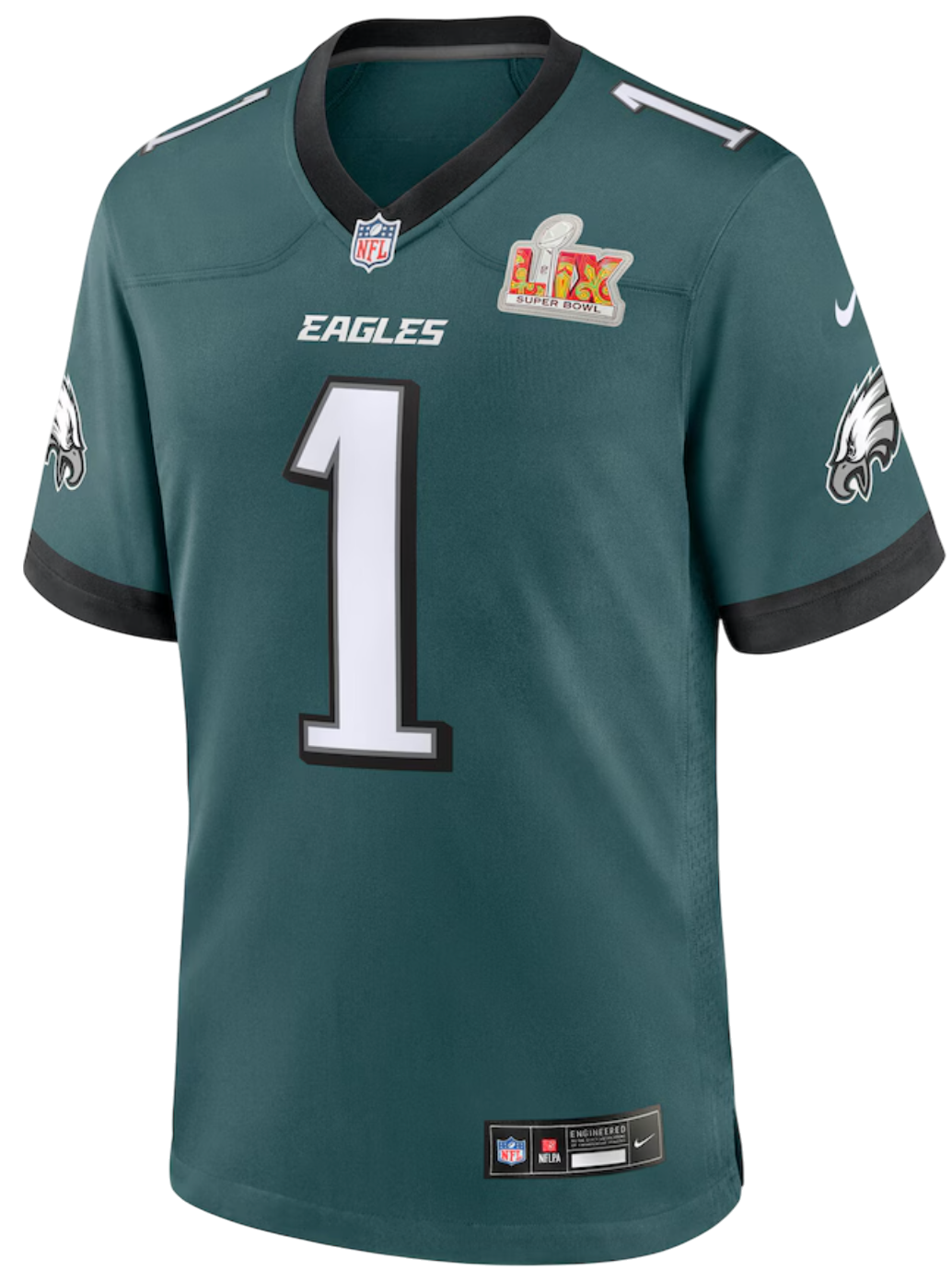 Dres Nike Nike NFL Philadelphia Eagles J.Hurts #1 Jersey Zelené | 67nm-0abr-86f-cy0-86f, 0