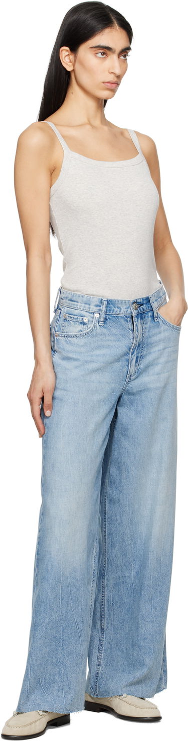 Džínsy rag & bone rag & bone Wide Featherweight Sofie Jeans Modrá | WDD25S2993FWMR, 3