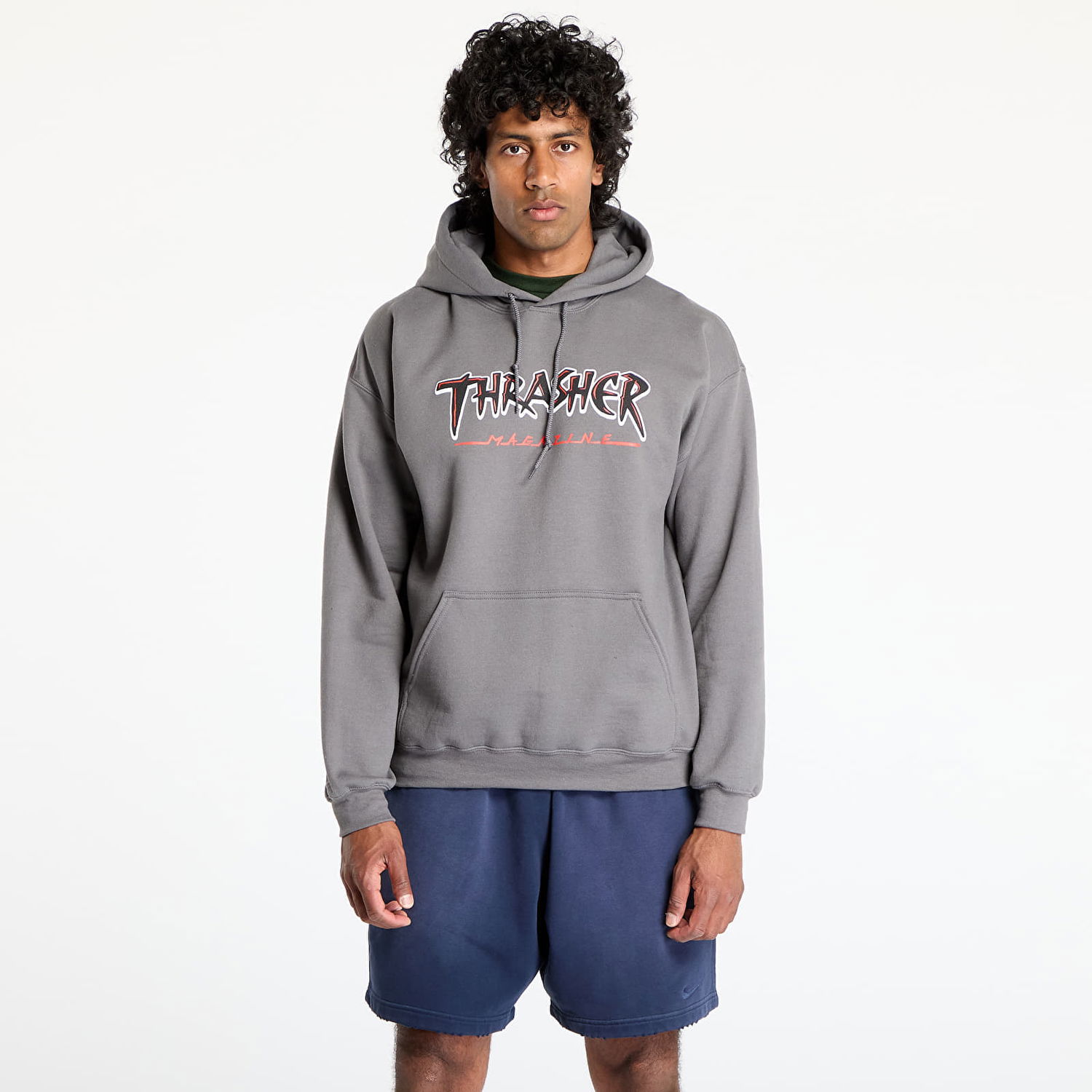 Mikina Thrasher Thrasher Slash Hoodie Šedá | 145682, 0
