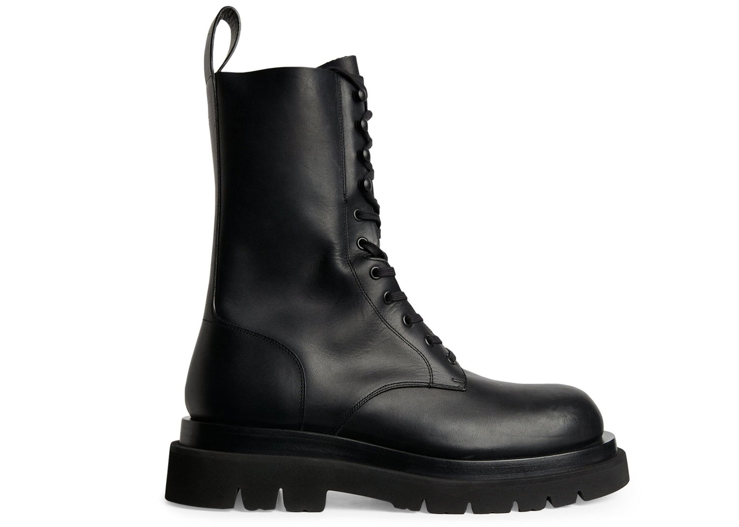 Tenisky a topánky Bottega Veneta Lug Sole Leather Lace-Up Boots Čierna | 715516-VBS50-1000, 0
