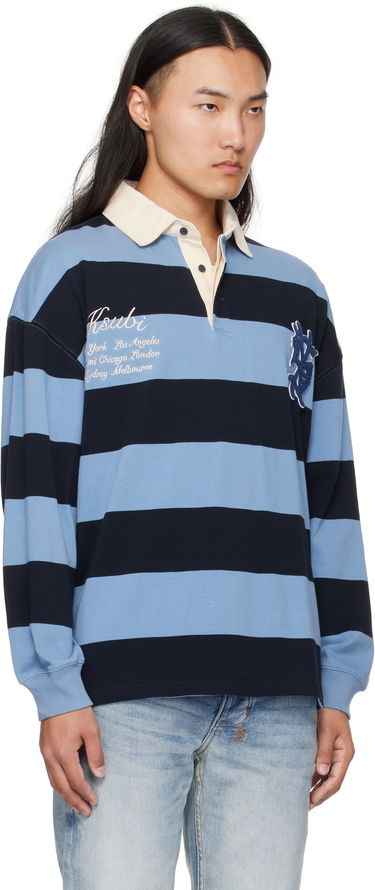 Polo tričko Ksubi Ksubi Rugged Rugby Jersey Polo Modrá | MFA25FT001, 1