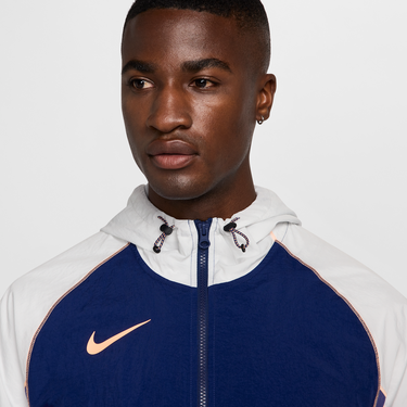 Vetrovka Nike Nike Strike+ Hooded Football Jacket Modrá | HJ3802-492, 2