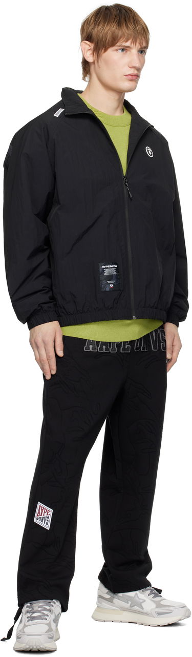 Vetrovka AAPE by A Bathing Ape AAPE by A Bathing Ape 'AAPE NOW' Moonface Logo Zip-Up Jacket Čierna | AAPLJM7663XXNBKX, 3