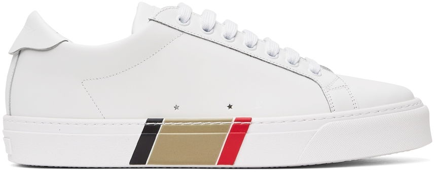 Tenisky a topánky Burberry Bio-Based Striped Sole Sneakers 'White' Biela | 8043200, 0