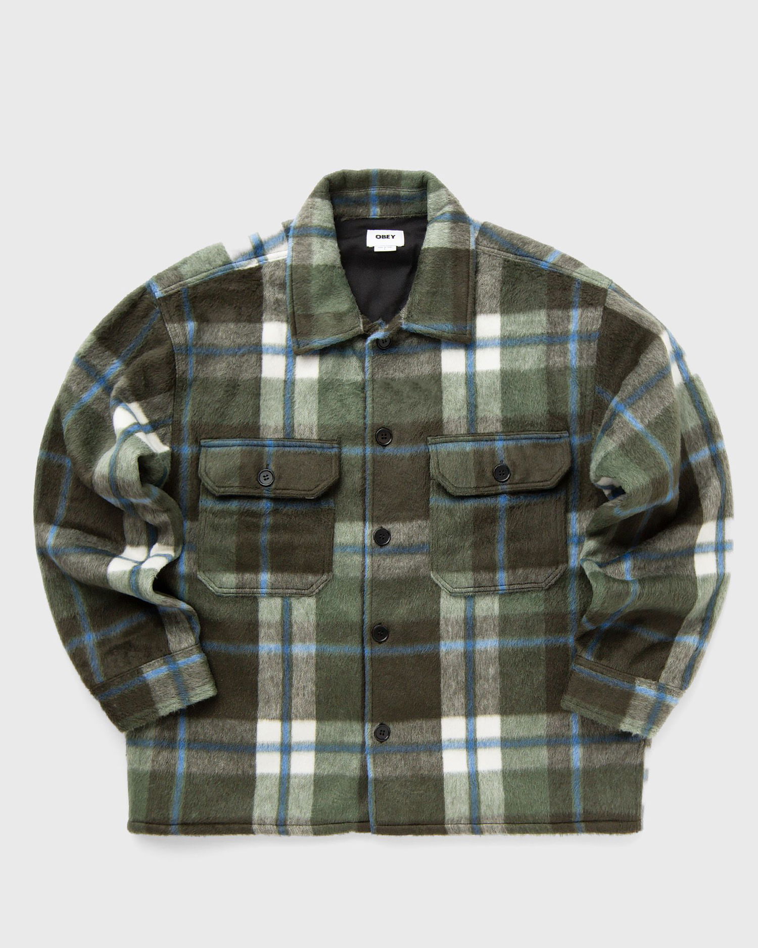 Bunda OBEY Stanton Shirt Jacket Zelené | 121160062-RSI, 0