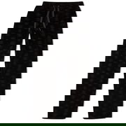 Logo Velvet Track Pant Nero