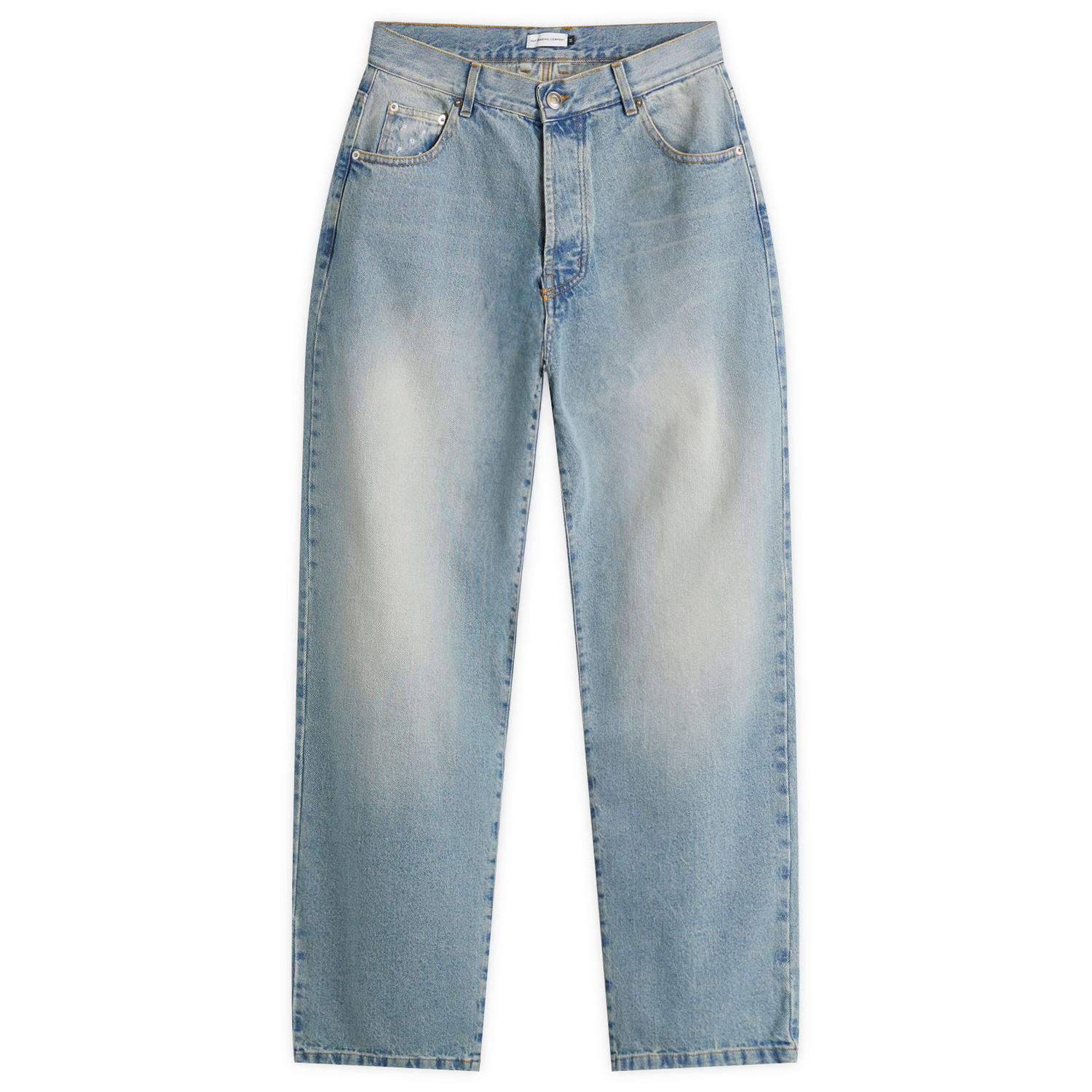 Džínsy Pop Trading Company Pop Trading Company Arch Pocket Loose Denim Jeans 30" Modrá | POPSS25-04-014, 1