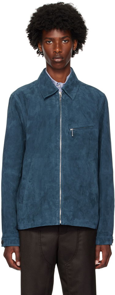 Bunda Paul Smith PS Paul Smith Zip Suede Jacket Modrá | M2R-022ZL-N21985-76, 0