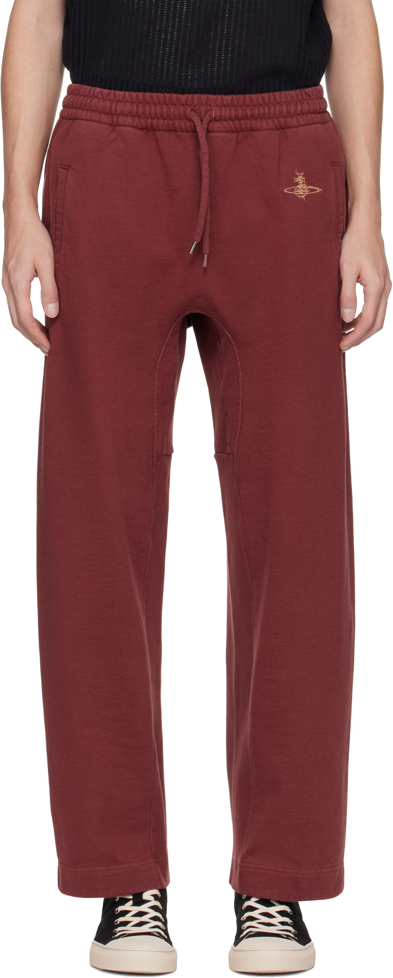 Tepláky Vivienne Westwood Ember Relaxed-Fit Drawstring Sweatpants Vínová | 3J010016-J00A4-, 0