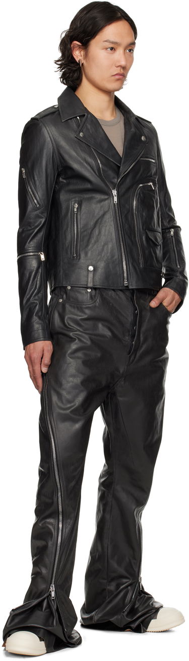 Bunda Rick Owens Rick Owens Hollywood Bauhaus Stooges Leather Jacket Čierna | RU01E5765 LTP, 3