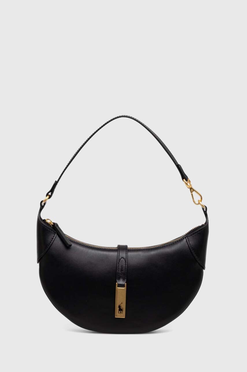 Kabelka Polo by Ralph Lauren Polo Ralph Lauren Leather Shoulder Bag Čierna | 428871248, 0