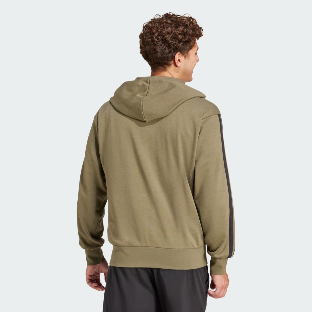 Full-Zip Hoodie with Three Stripes