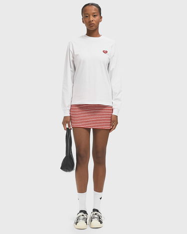 Tričko Carhartt WIP Long Sleeve Heart Patch T-Shirt Biela | I035469-1WZ.XX, 1