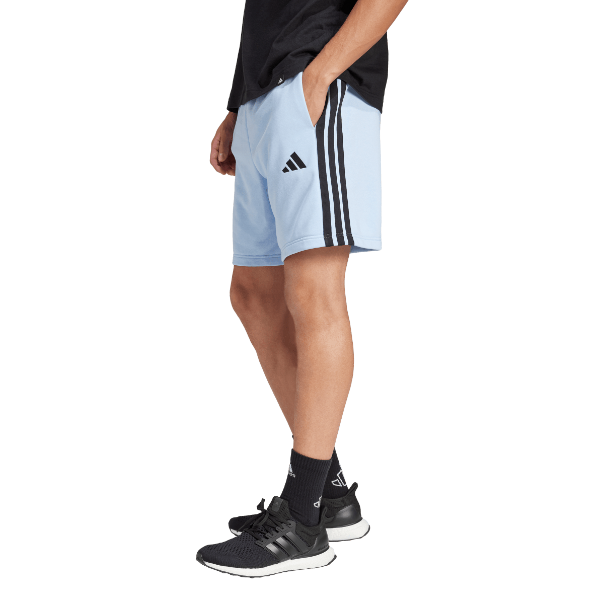 Šortky adidas Originals 3-Stripes Fleece Shorts Modrá | JW1890, 0