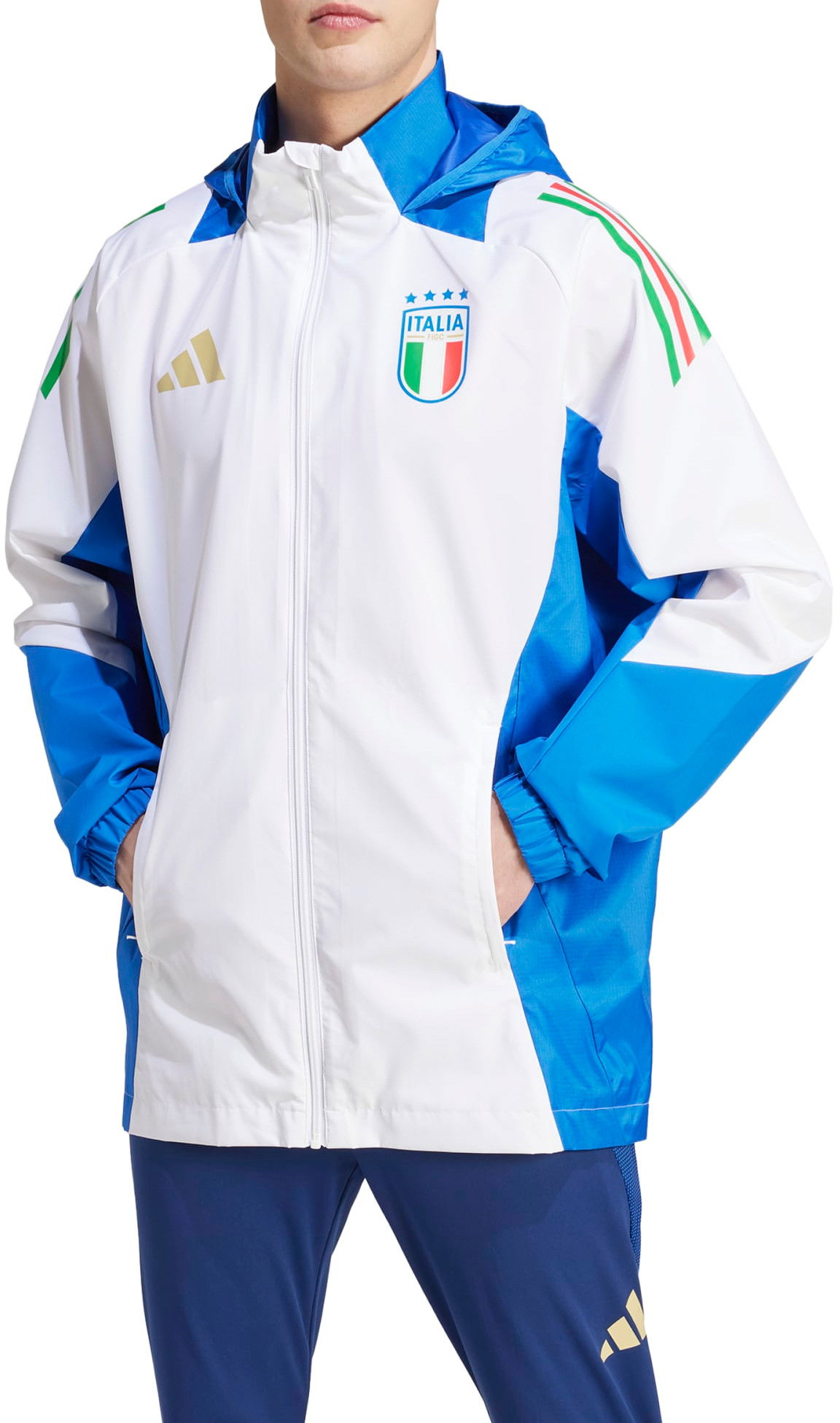 Bunda adidas Originals FIGC AW JKT 2024 Biela | iq2159, 0