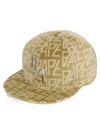 Šiltovka BAPE Logo Monogram Velour Cap Béžová | 1J30-180-009