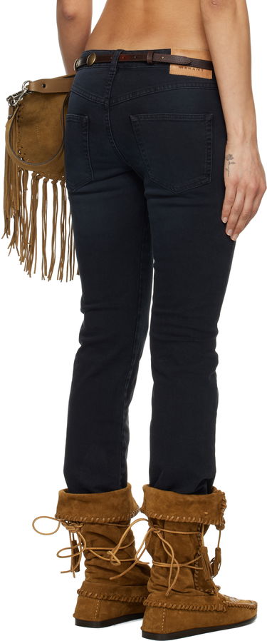 Džínsy ISABEL MARANT Isabel Marant Vanel Lace-Up Jeans Čierna | PA0544FB-C2H02I, 2