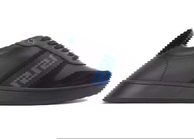 Tenisky a topánky Versace Leather Low Top Sneaker Black Blue Čierna | 1011938 1A08931 2BB60, 0