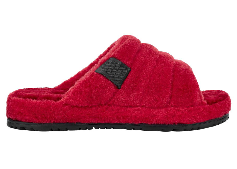 Oblečenie UGG Fluff You Slide Samba Red Červená | 1117473-SRFF, 0