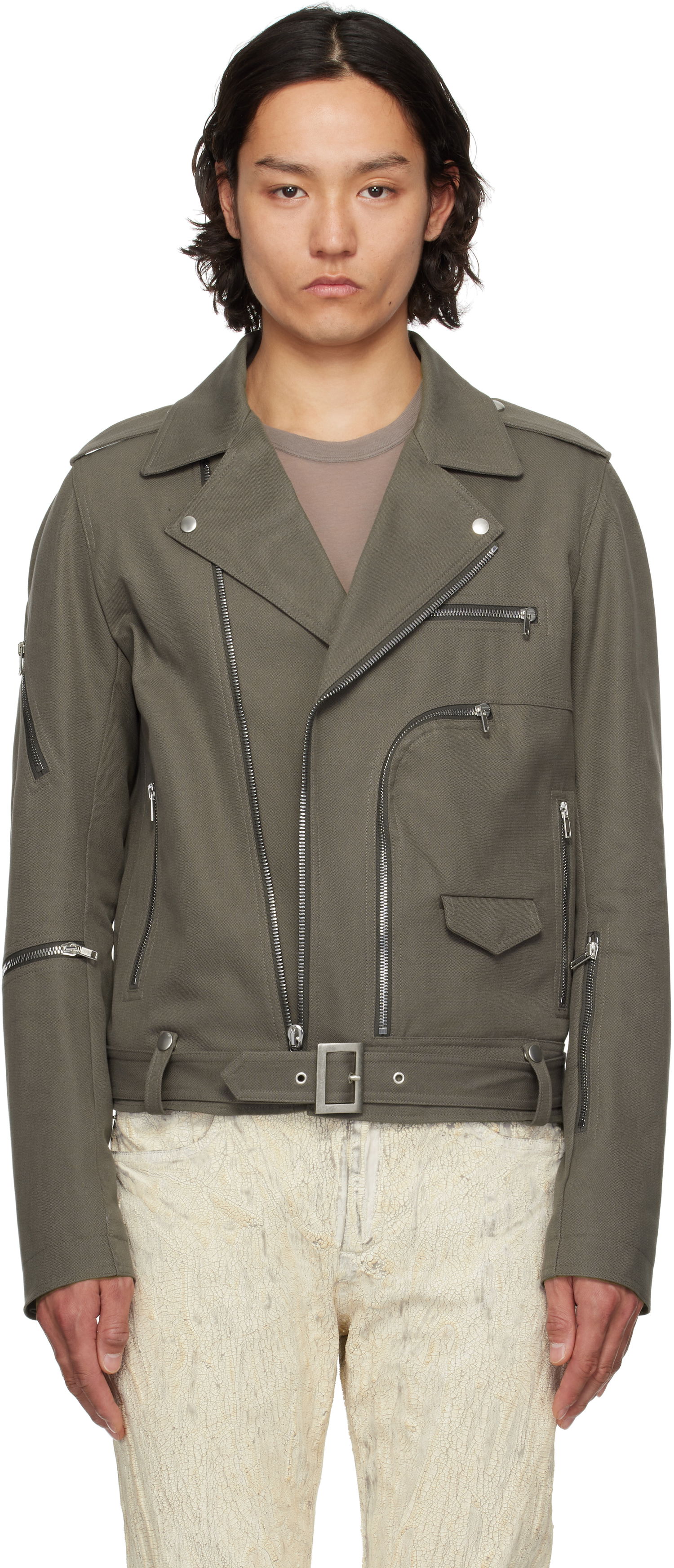 Bunda Rick Owens Rick Owens Hollywood Bauhaus Stooges Jacket Zelené | RL01E5717 CTES, 0