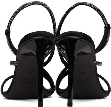 Tenisky a topánky Max Mara Rhinestone Slingback Heeled Sandals Čierna | 2345262133600 MM84104, 1
