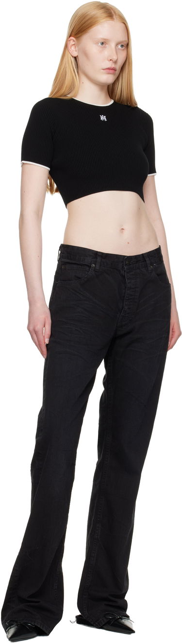 Crop Top AMIRI Crop T-Shirt Čierna | AWKNTE1008, 3